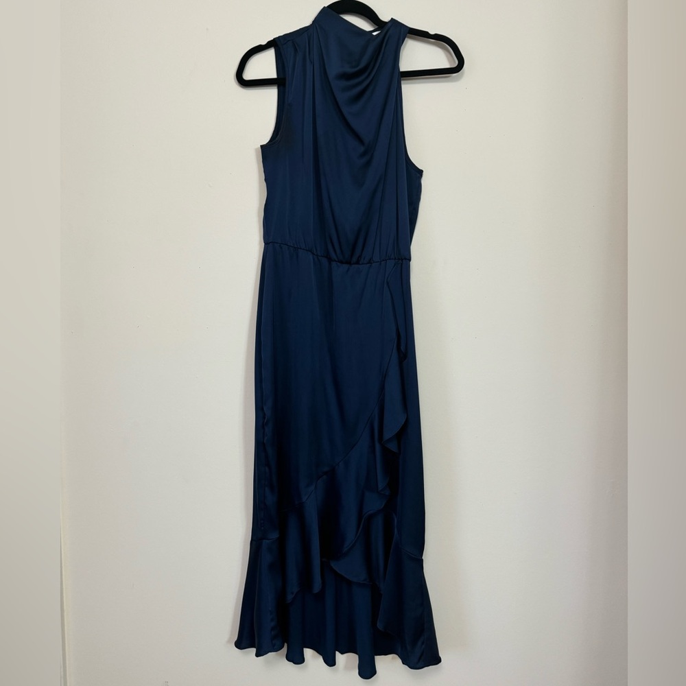 Midi navy blue dress